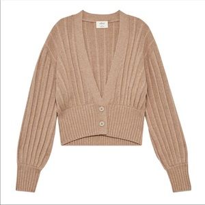 Wilfred Aritzia Thais Cardigan in Tannin - XS